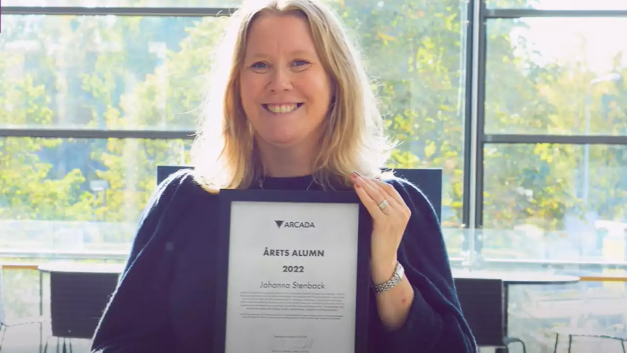 Årets alumn 2022: Johanna Stenback | Arcada